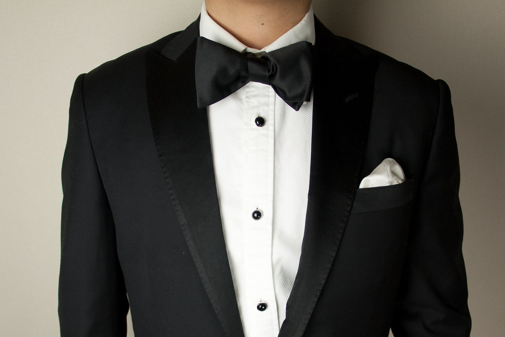 black-bow-tie-and-pocket-square